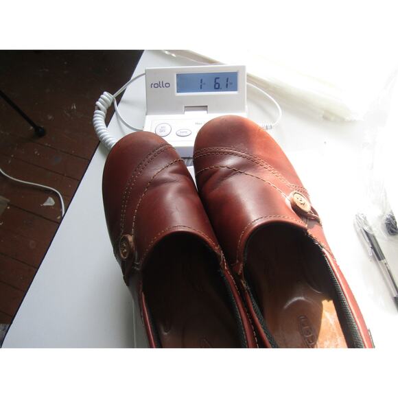 KEEN Brown Leather Slip-On Shoes Women’s Size 5 Comfort Casual - Picture 7 of 7